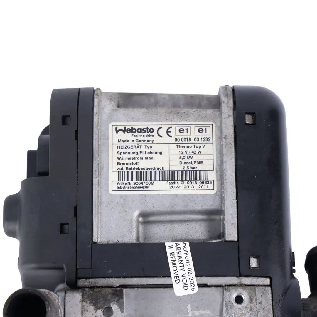 Land Rover Discovery 3 L319 Riscaldatore Combustibile Webasto 000018031232 - SKU LR041254 - Numero di parte LR041254