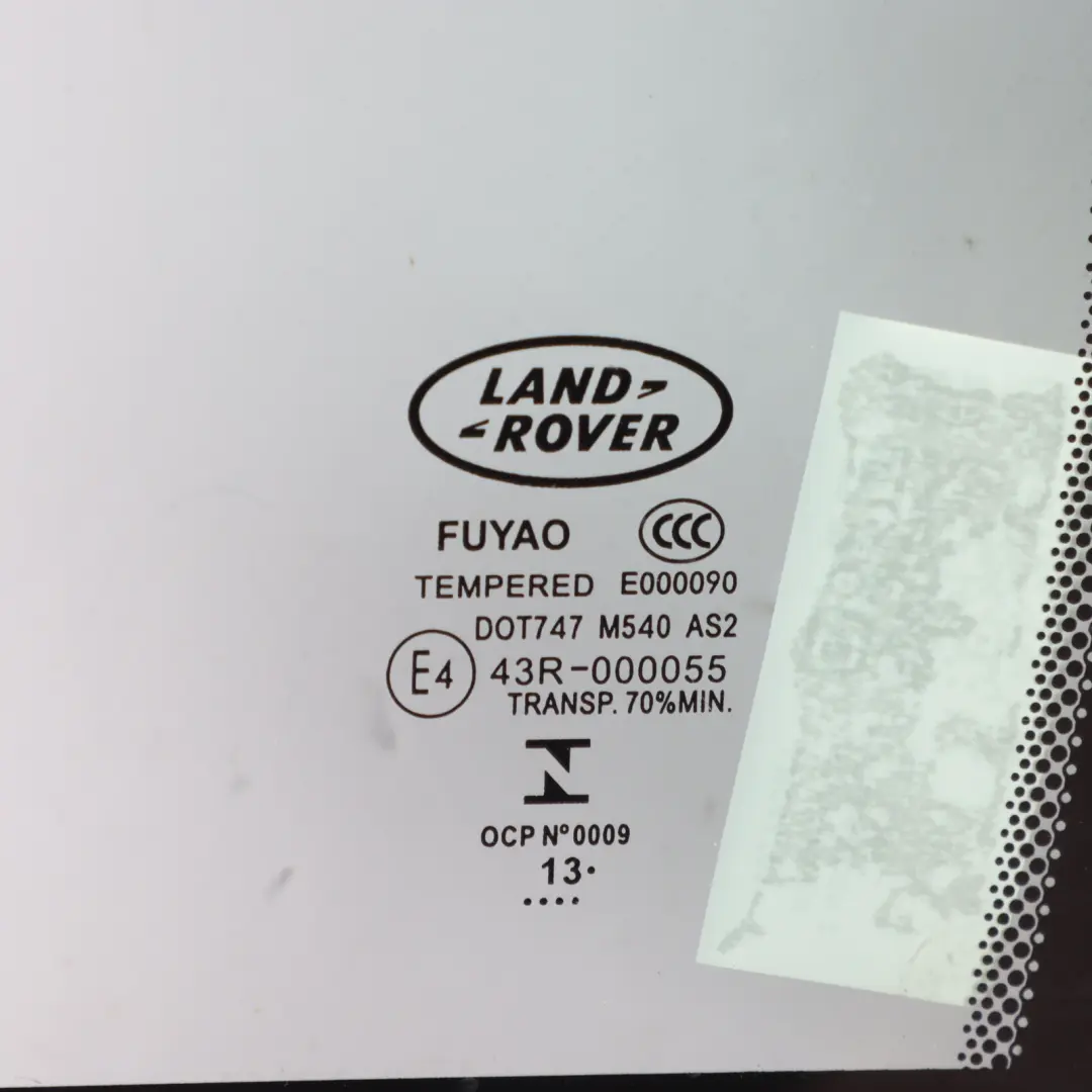 Land Rover Freelander 2 Rear Door Window Glass Glazing AS2 Left N/S - SKU LR044701 - Part number LR044701
