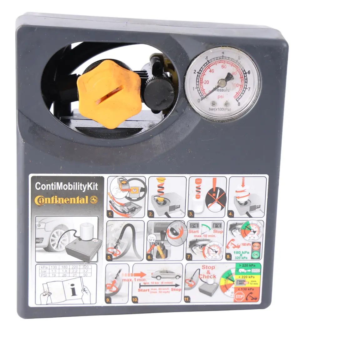 Neumático Compresor Bomba Inflador Contimobility para Range Rover L538 Continental con número de pieza LR050994 Range Rover L538 Continental Neumático Compresor Bomba Inflador Contimobility - SKU LR050994 - Número de pieza LR050994