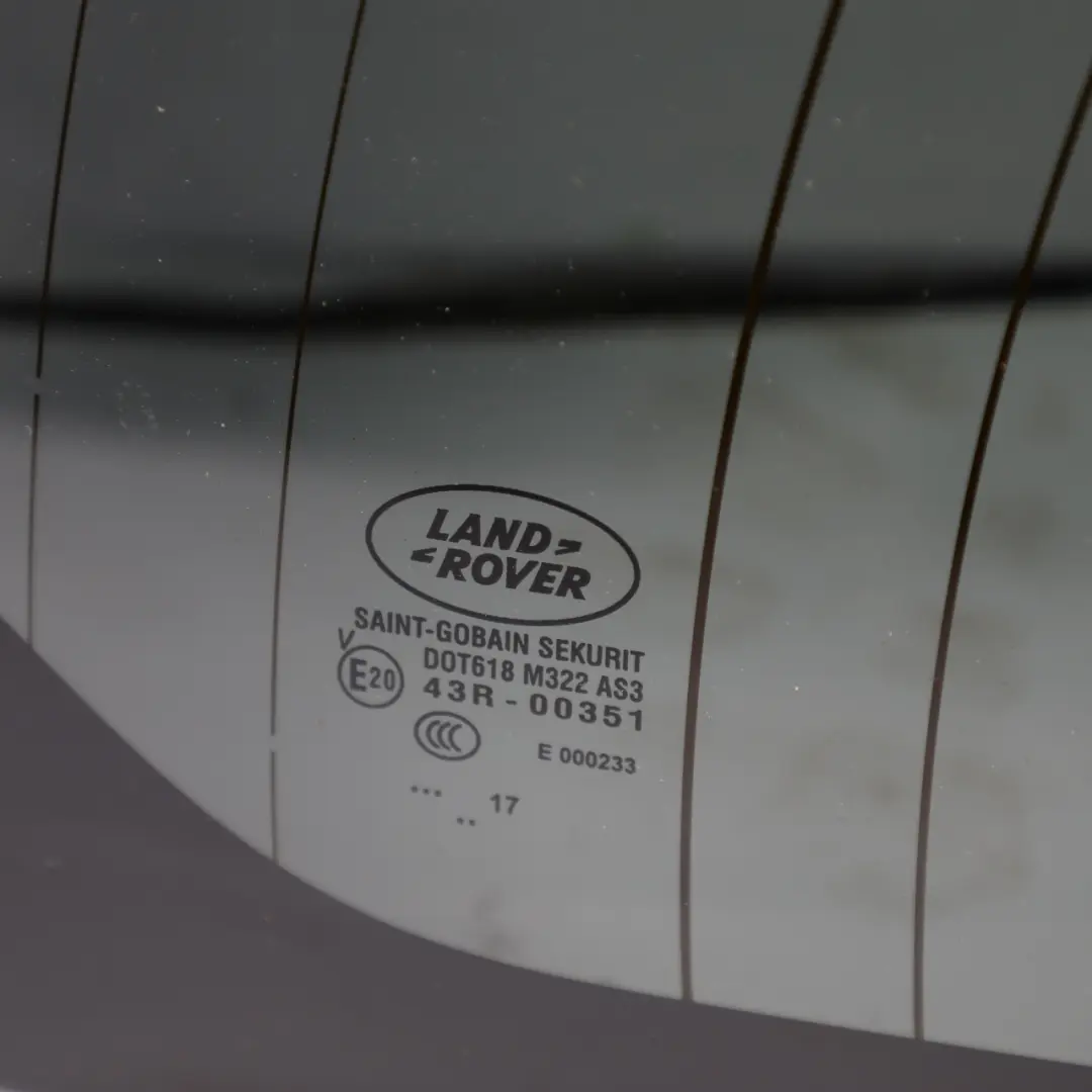 Window Glass Tinted AS3 HK72-42006-DA to Land Rover Discovery Sport L550 Rear with Part number LR106223 Land Rover Discovery Sport L550 Rear Window Glass Tinted AS3 HK72-42006-DA - SKU LR106223 - Part number LR106223