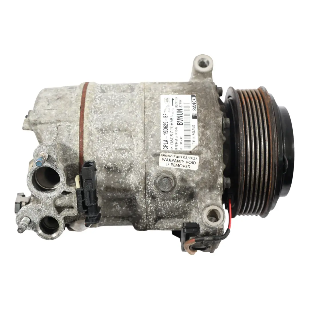 A/C Air Condition Compressor Pump CPLA-19D629-BF to Land Rover Discovery Sport L550 with Part number LR112585 Land Rover Discovery Sport L550 A/C Air Condition Compressor Pump CPLA-19D629-BF - SKU LR112585 - Part number LR112585
