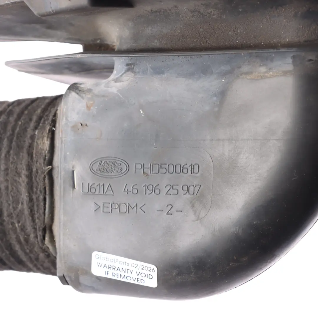 Tubo Manguera Conducto Admisión Aire 2.7 V6 para Range Rover Sport L320 con número de pieza PHD500610 Range Rover Sport L320 Tubo Manguera Conducto Admisión Aire 2.7 V6 - SKU PHD500610 - Número de pieza PHD500610