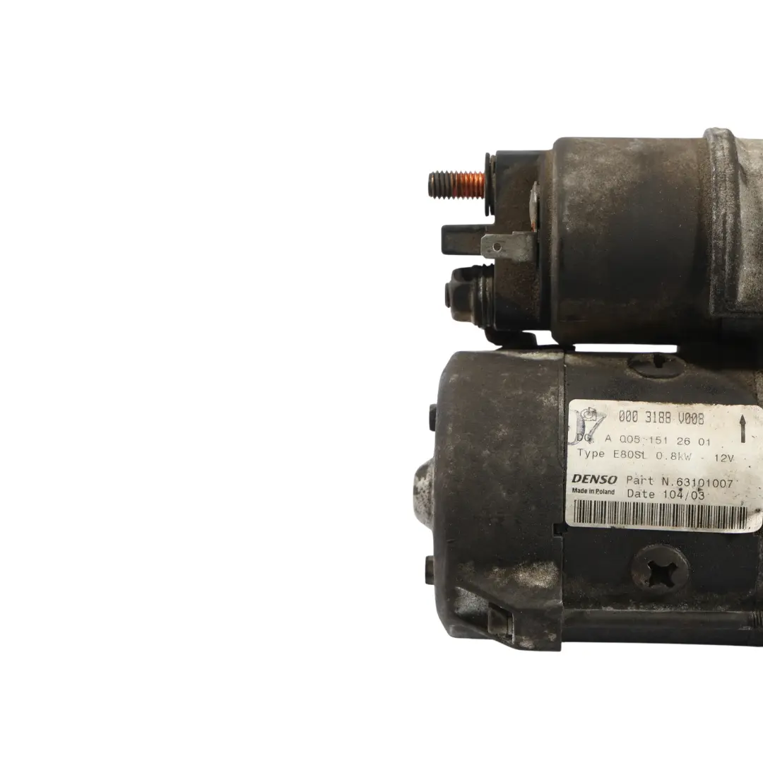 Smart Fortwo C450 Engine Starter Motor Actuator A0051512601 0003188V008 - SKU Q0003188V008000000 - Part number Q0003188V008000000