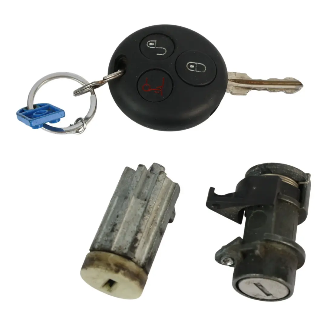 Smart Roadster 452 Ignition Lock Barrel Key Reader Fob Set - SKU Q0004373V002 - Part number Q0004373V002