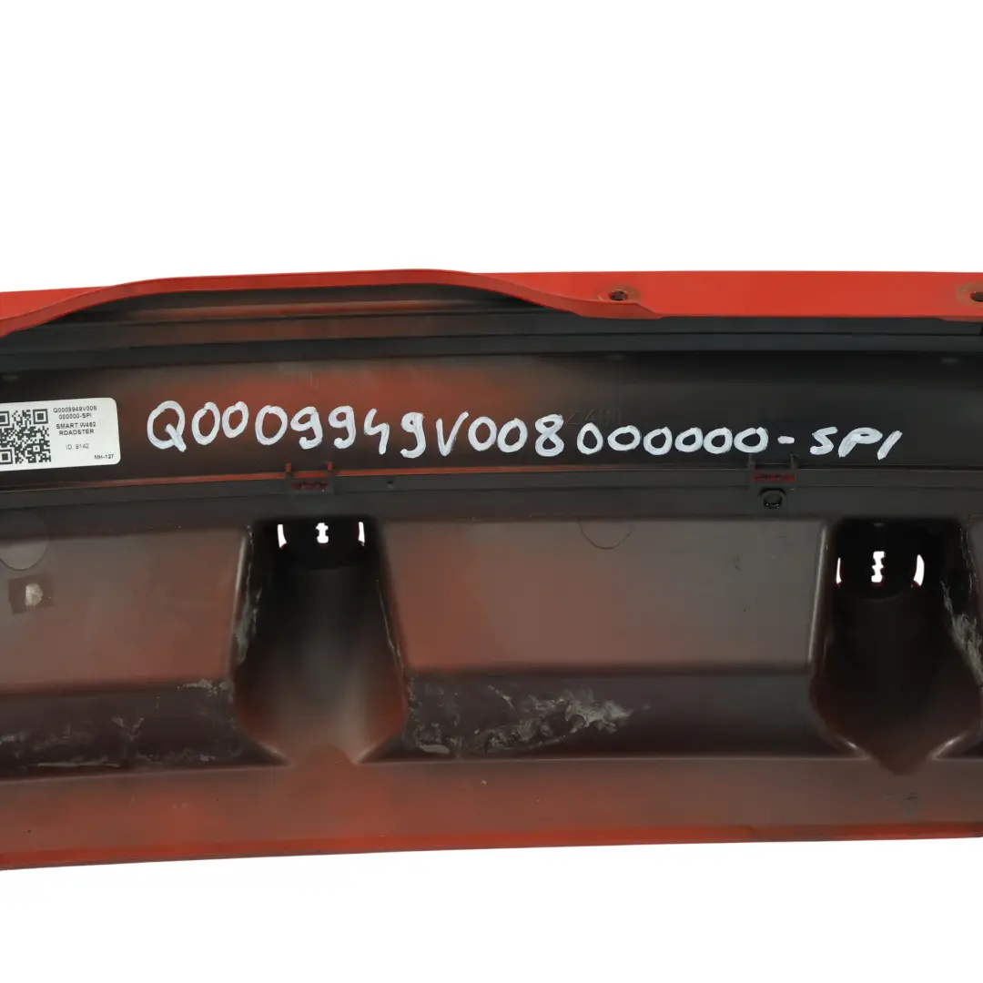 Smart Roadster 452 Hinten Mittelstütze Trägerhalterung Spice Red - EAH - SKU Q0009949V008000000-SPI - Teilenummer Q0009949V008000000