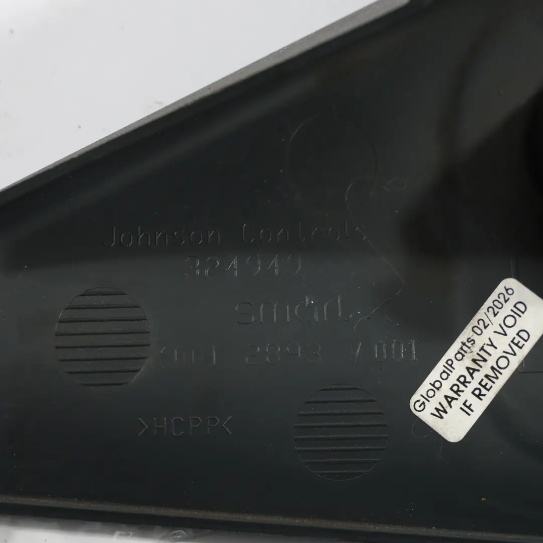 Smart Roadster W452 Embellecedor Pilar Interior Negro Izquierdo - SKU Q0012893V001 - Número de pieza Q0012893V001