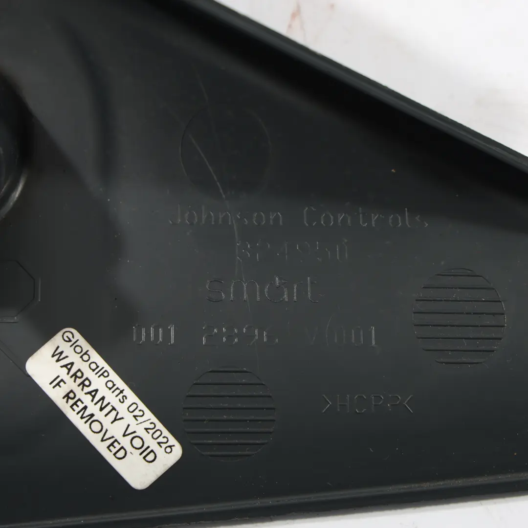 W452 A Pillar Cover Interior Panel Black Right O/S to Smart Roadster with Part number Q0012896V001 Smart Roadster W452 A Pillar Cover Interior Panel Black Right O/S - SKU Q0012896V001 - Part number Q0012896V001