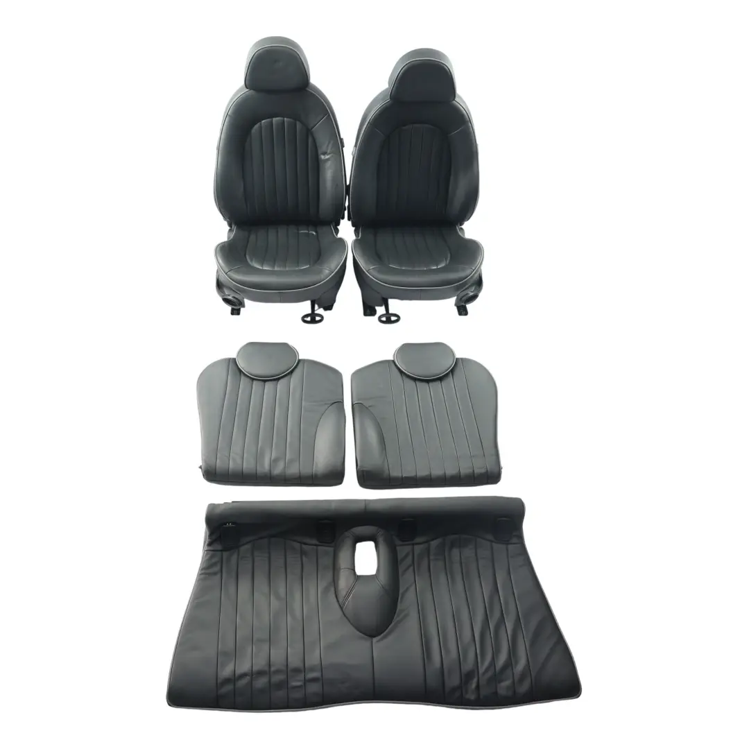 Mini R50 Fotel Kanapa Sport Skóra Czarna Park Lane Podgrzewane Komplet - SKU R50-Seats-Set-Park-Lane-English-Panther - Numer Części R50 Seats Set Park Lane English Panther