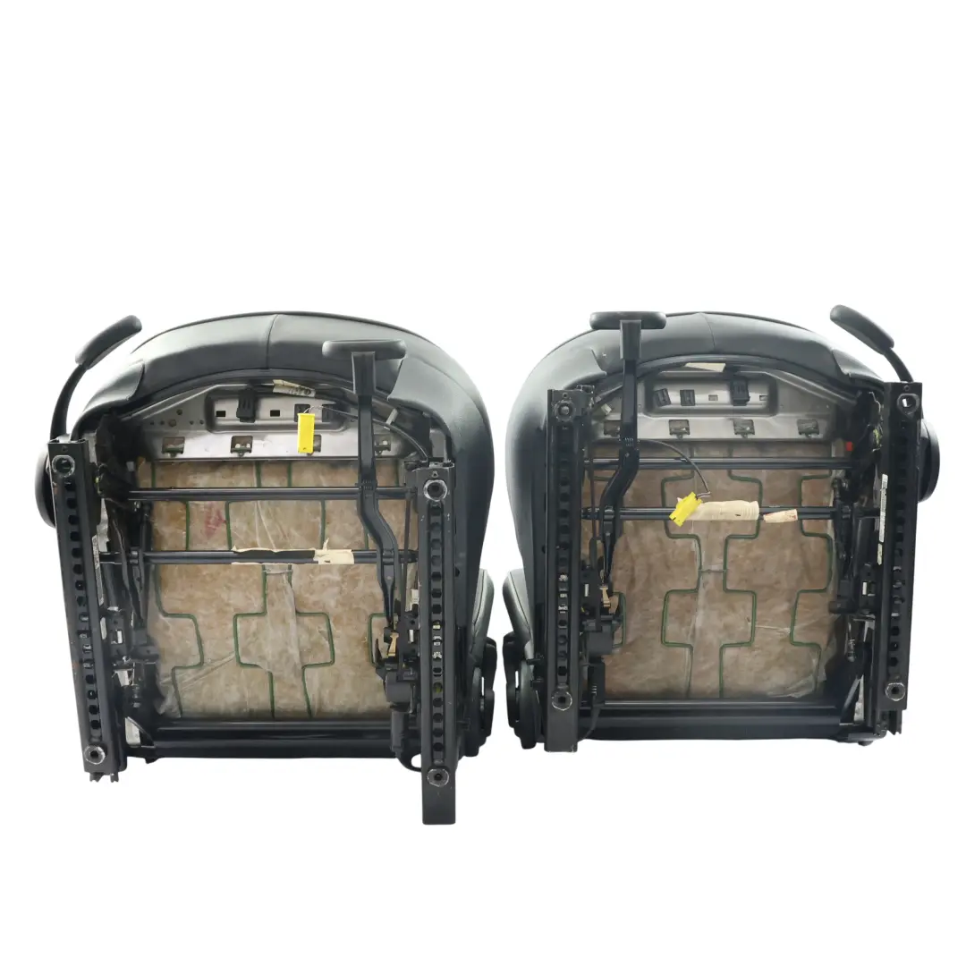 Mini R50 Leather Seats Heated English Park Lane Panther Black Front Rear Seat - SKU R50-Seats-Set-Park-Lane-English-Panther - Part number R50 Seats Set Park Lane English Panther