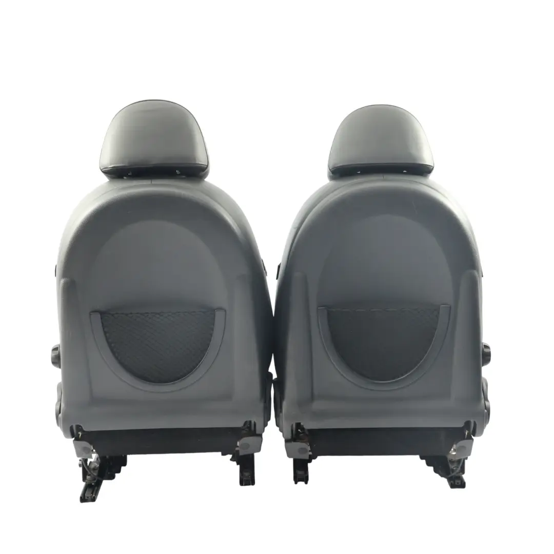 Mini R50 Leather Seats Heated English Park Lane Panther Black Front Rear Seat - SKU R50-Seats-Set-Park-Lane-English-Panther - Part number R50 Seats Set Park Lane English Panther