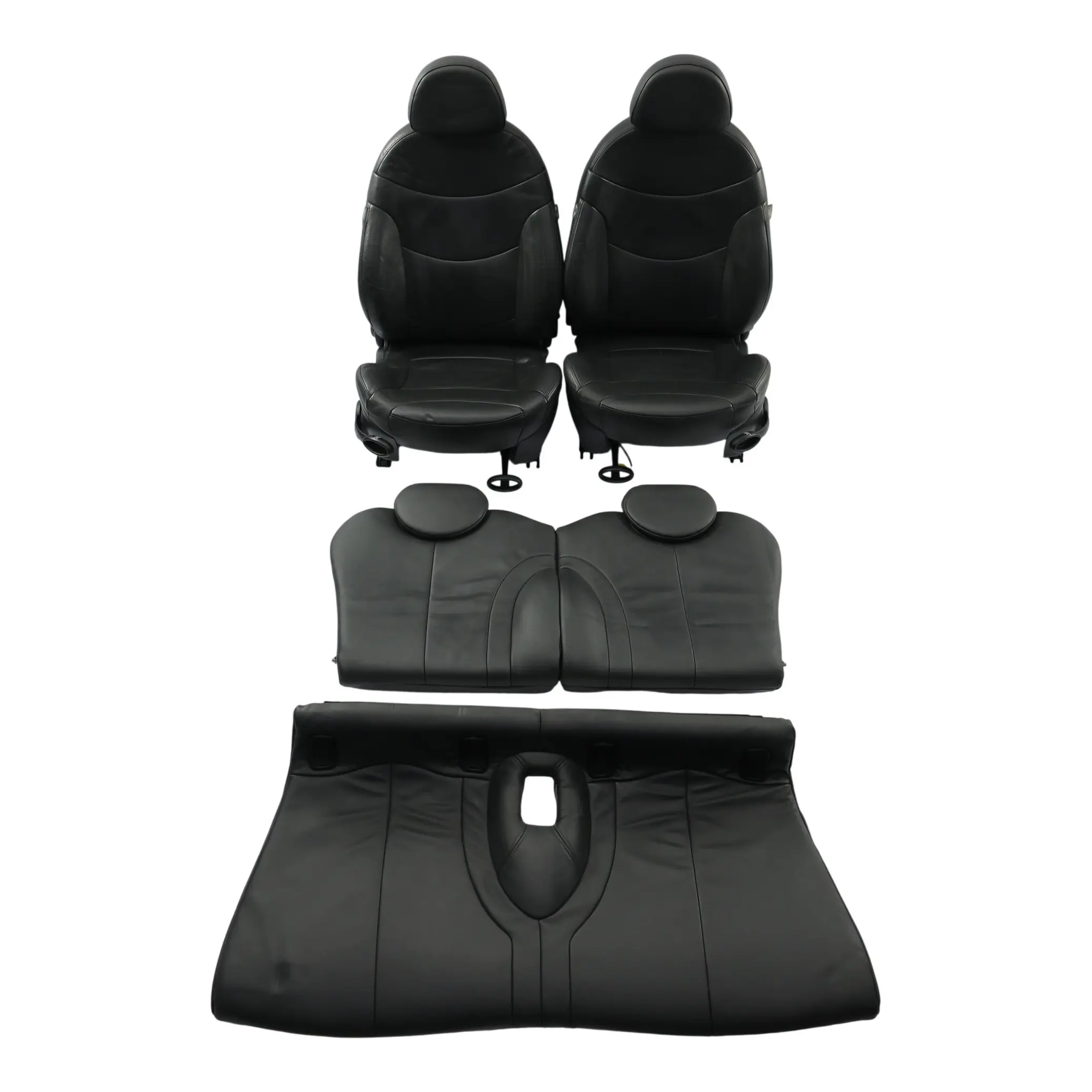Mini Cooper One R50 R53 Asientos Asiento Panther Cuero Negro Gravity SET