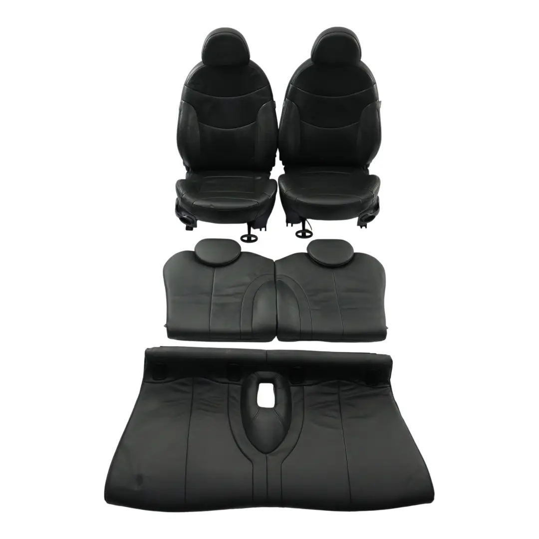 Mini Cooper One R50 R53 Seats Seat Interior Panther Black Leather Gravity SET - SKU R50-SPORT-LEATHER-GRAVITY-SEATS-T6PN-1 - Part number 7155100