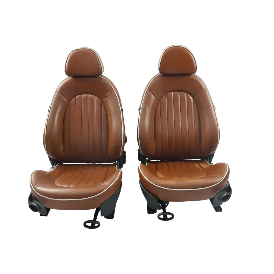 Mini Sport Chauffé Marron Malt Cuir Anglais Sièges Avant Arrière Trottoir - SKU R52-SPORT-LEATHER-SEATS-SET-LNPR - Numéro de pièce R52
