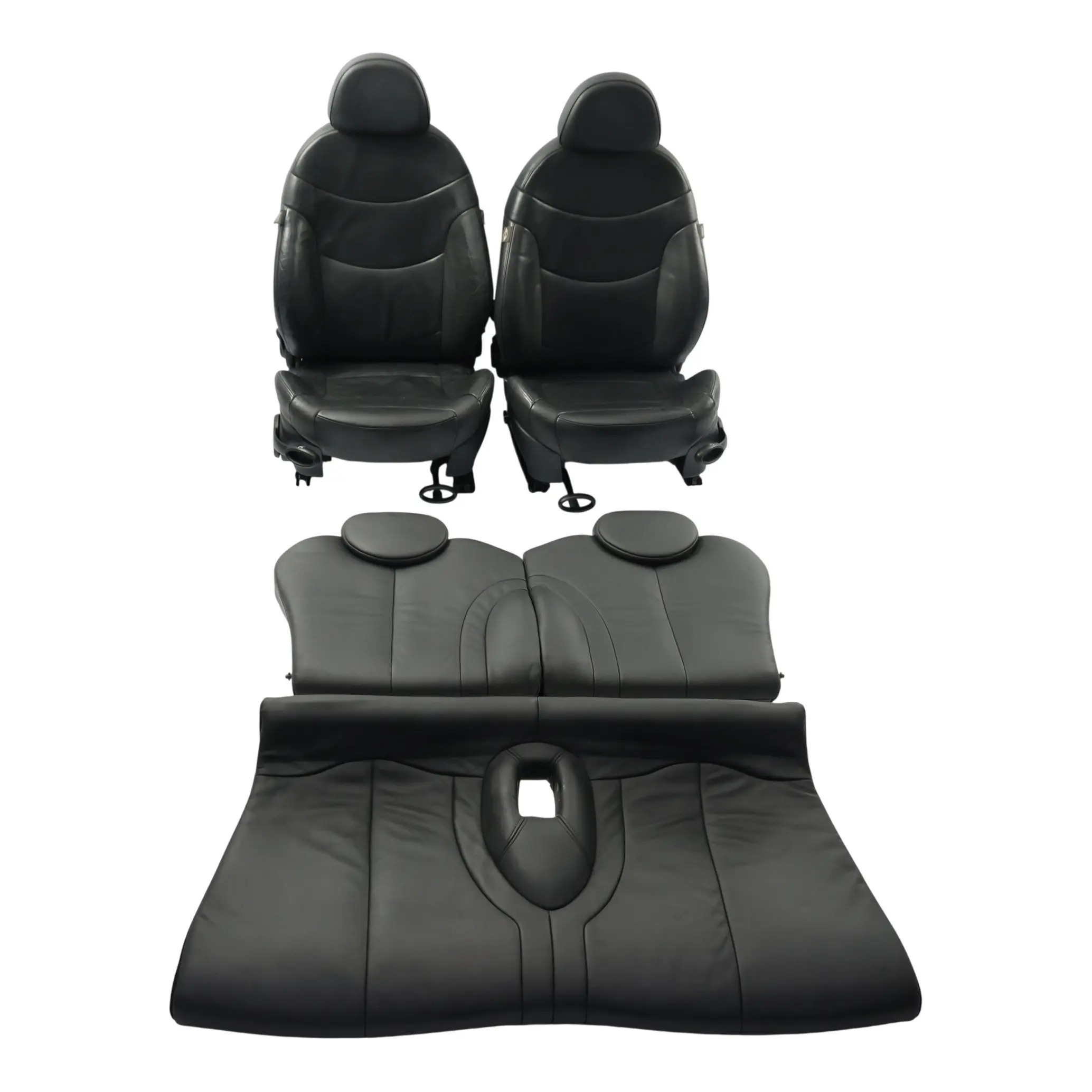 Mini Cooper One R50 R53 Seats Seat Interior Panther Black Leather Gravity SET
