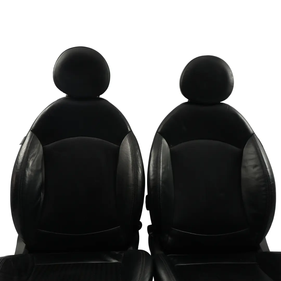 Mini Cooper One R56 Delantero Trasero Deporte Asientos Cuero Calefacción Negro - SKU R56-SEATS-SPORT-LEATHER-SET-T8E1-1 - Número de pieza R56-SEATS-SPORT-LEATHER-SET-T8E1