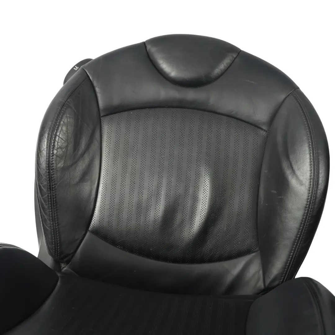Mini Cooper One R56 Komplet Foteli Sport Przód Tył Czarna Skóra - SKU R56-SEATS-SPORT-LEATHER-SET-T8E1-2 - Numer Części R56-SEATS-SPORT-LEATHER-SET-T8E1