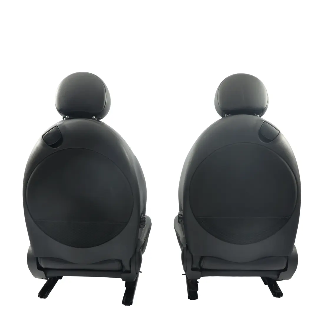 Mini Cooper One R56 Front Rear Sport Seats Interior Set Full Black Leather - SKU R56-SEATS-SPORT-LEATHER-SET-T8E1-2 - Part number R56-SEATS-SPORT-LEATHER-SET-T8E1