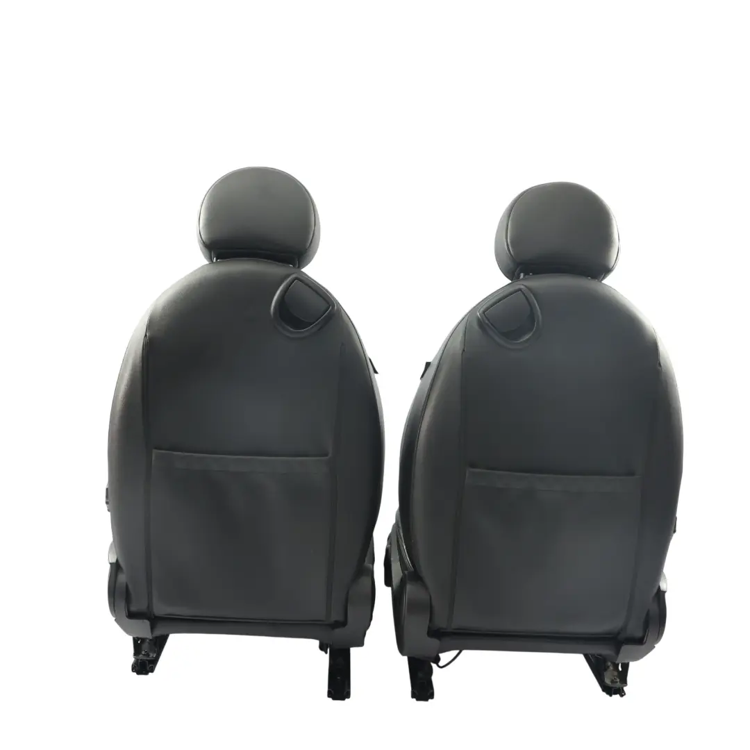 Mini Cooper One R57 Asientos Deportivos Delanteros Calefactables Cuero Negro Set - SKU R57-SEATS-SPORT-LEATHER-SET-T8E1-3 - Número de pieza R57-SEATS-SPORT-LEATHER-SET-T8E1