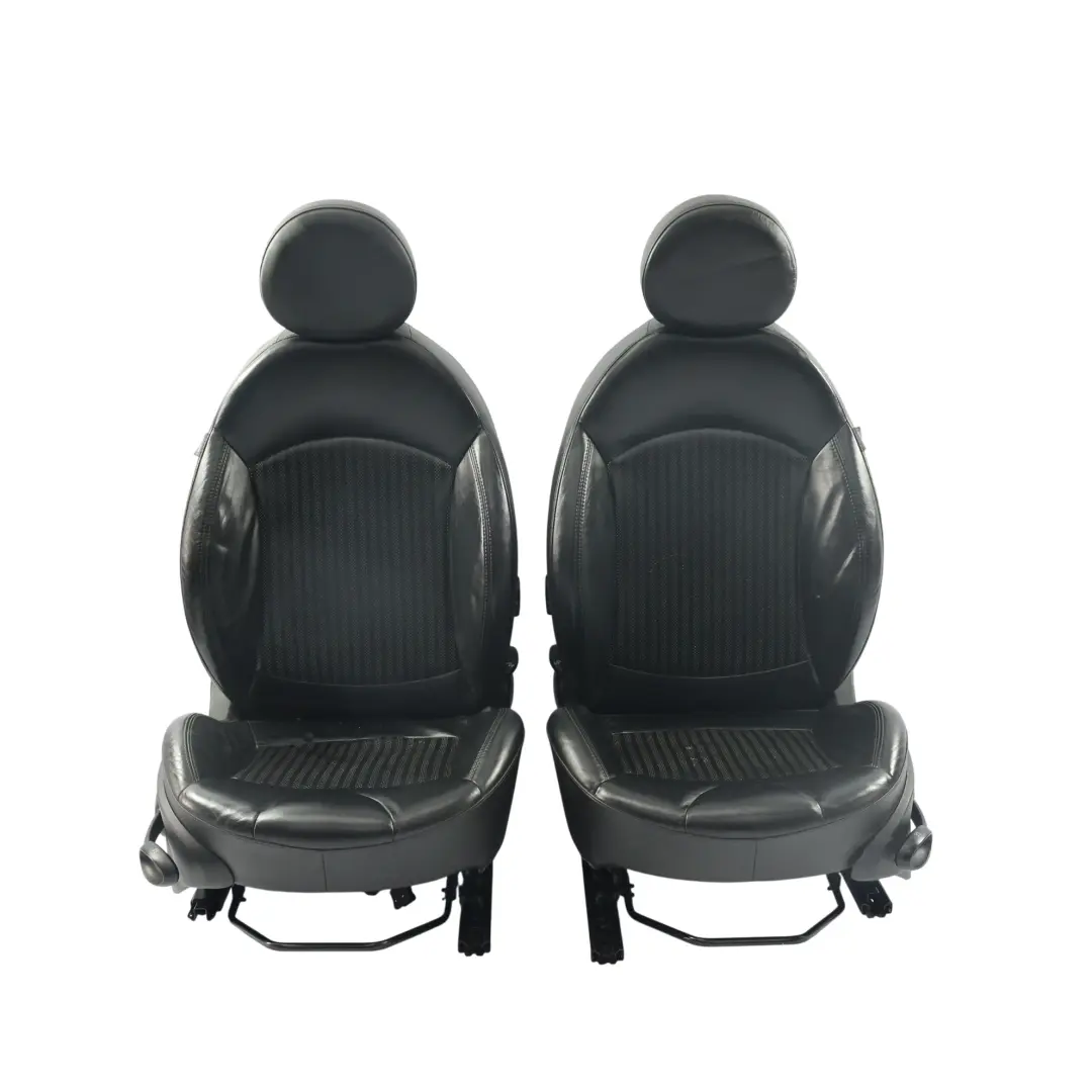 Mini Cooper One R57 Komplet Foteli Przód Tył Grzane Czarna Skóra - SKU R57-SEATS-SPORT-LEATHER-SET-T8E1-3 - Numer Części R57-SEATS-SPORT-LEATHER-SET-T8E1