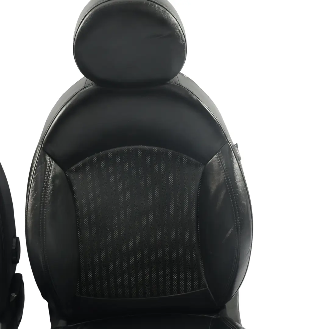 Front Rear Sport Seats Heated Black Leather Set to Mini Cooper One R57 with Part number R57-SEATS-SPORT-LEATHER-SET-T8E1 Mini Cooper One R57 Front Rear Sport Seats Heated Black Leather Set - SKU R57-SEATS-SPORT-LEATHER-SET-T8E1-3 - Part number R57-SEATS-SPORT-LEATHER-SET-T8E1