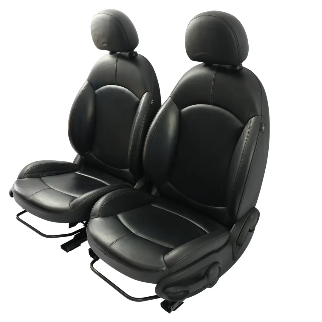 Mini Cooper R60 Countryman Sport Black Leather Interior Seats Front Rear - SKU R60-SPORT-BLACK-LEATHER-SEATS-T6E1 - Part number 9806611