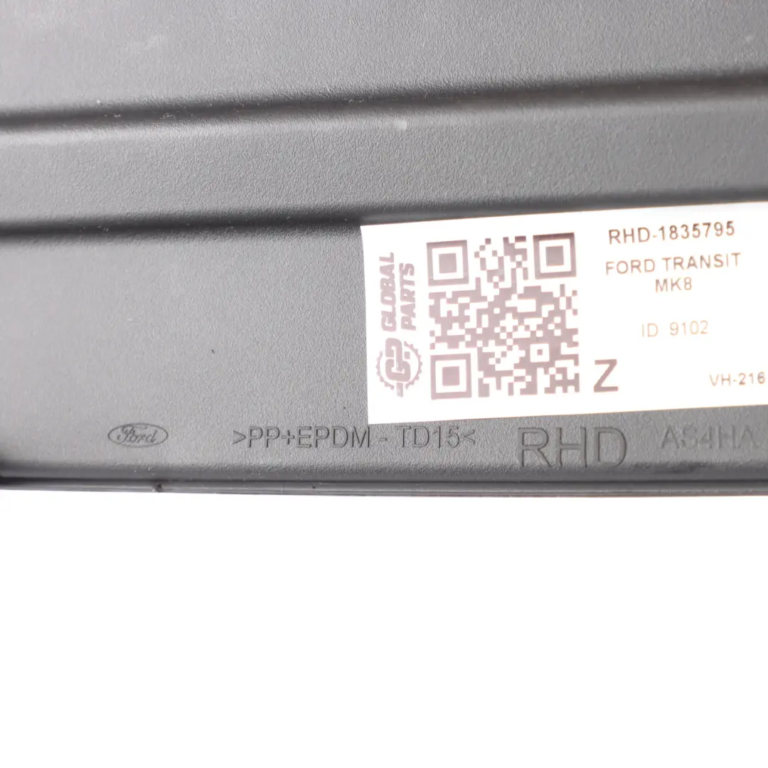 Ford Transit Mk8 Trim Cover Panel Dashboard Dash Top Black BK31-10A894-BC - SKU RHD-1835795 - Part number 1835795
