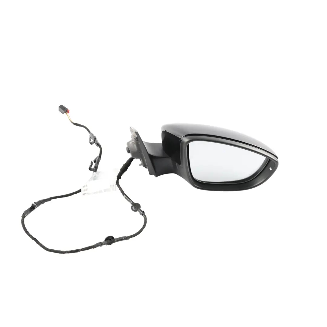 Volkswagen Scirocco Mk3 Door Wing Mirror Right O/S Black - SKU RHD-1K8857508P-BLK - Part number 1K8857508P