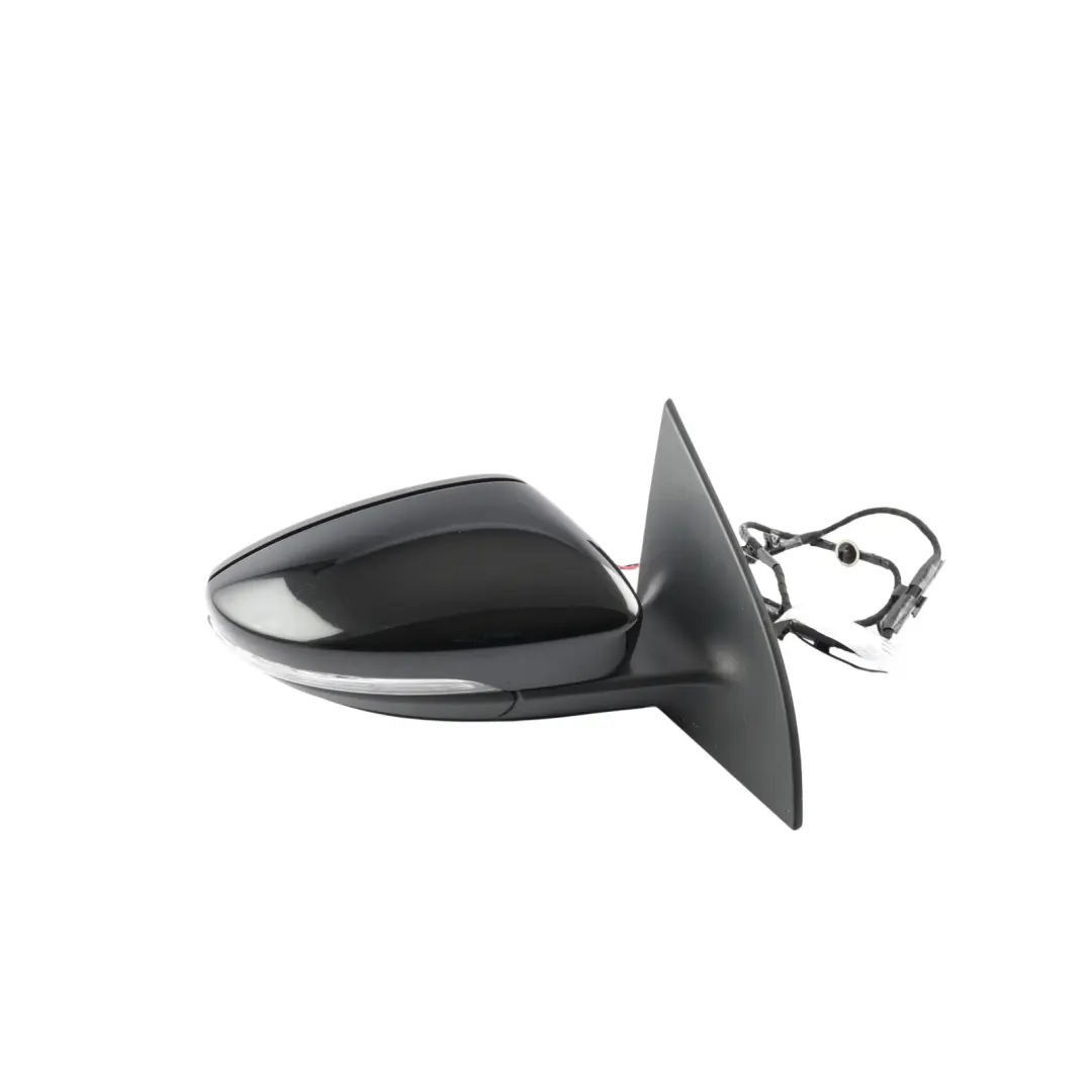 Volkswagen Scirocco Mk3 Door Wing Mirror Right O/S Black - SKU RHD-1K8857508P-BLK - Part number 1K8857508P