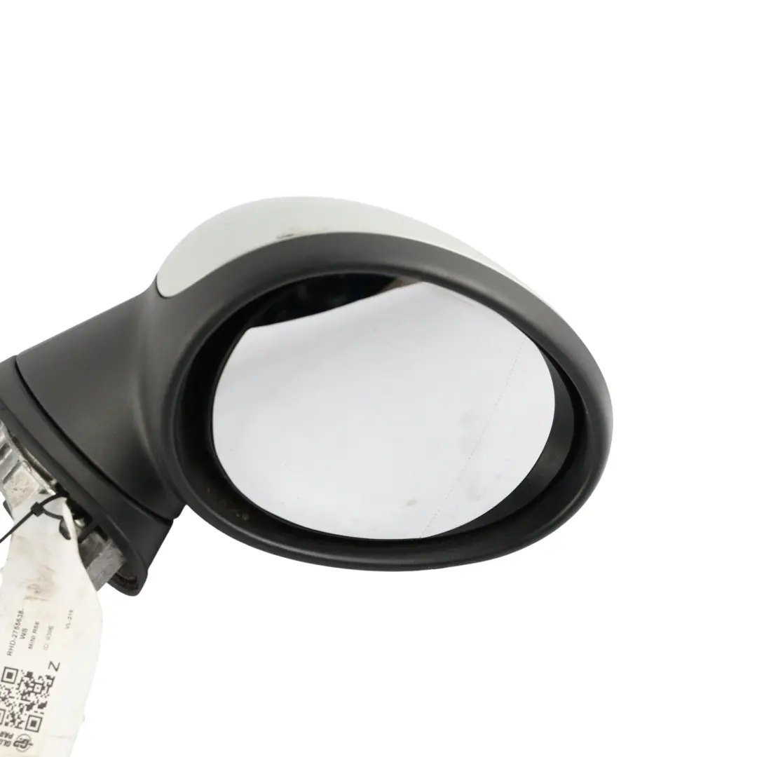 Mini Cooper R55 R56 R57 Right Door Wing Mirror O/S 5 Pins White Silver - A62 - SKU RHD-2755638-WS - Part number 2755638
