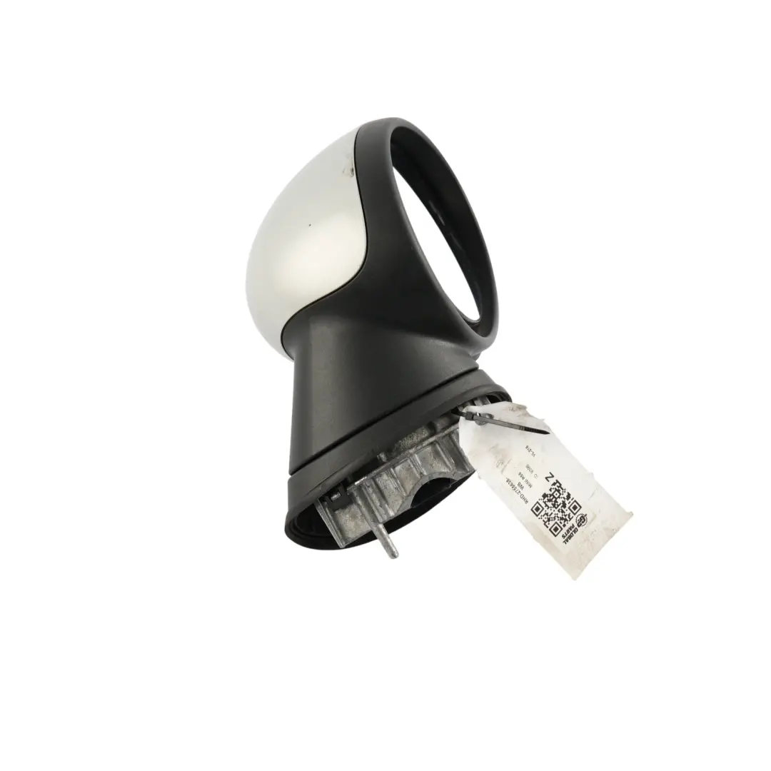 Right Door Wing Mirror O/S 5 Pins White Silver - A62 to Mini Cooper R55 R56 R57 with Part number 2755638 Mini Cooper R55 R56 R57 Right Door Wing Mirror O/S 5 Pins White Silver - A62 - SKU RHD-2755638-WS - Part number 2755638