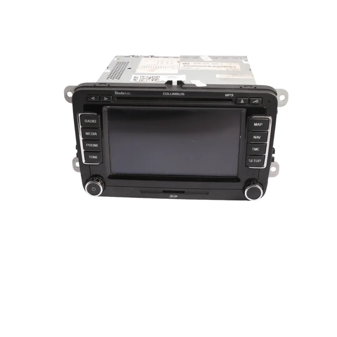 Skoda Octavia RS 1Z Columbus Radio Screen Navigation Head Unit - SKU RHD-3T0035680E - Part number 3T0035680E