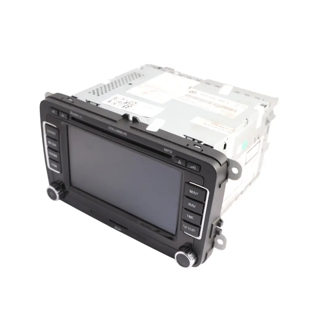 Skoda Octavia RS 1Z Columbus Radio Screen Navigation Head Unit - SKU RHD-3T0035680E - Part number 3T0035680E