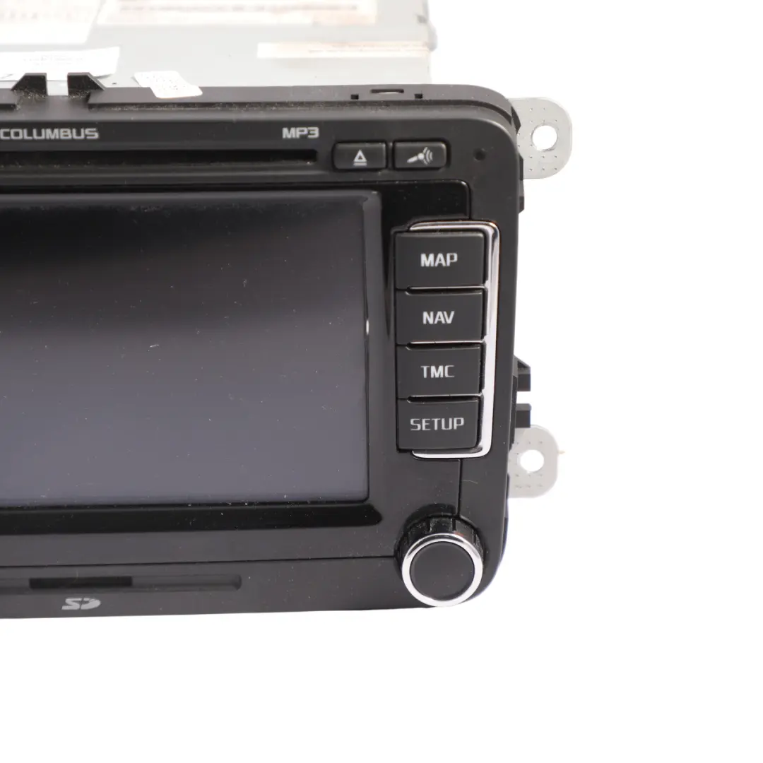 Skoda Octavia RS 1Z Columbus Radio Screen Navigation Head Unit - SKU RHD-3T0035680E - Part number 3T0035680E