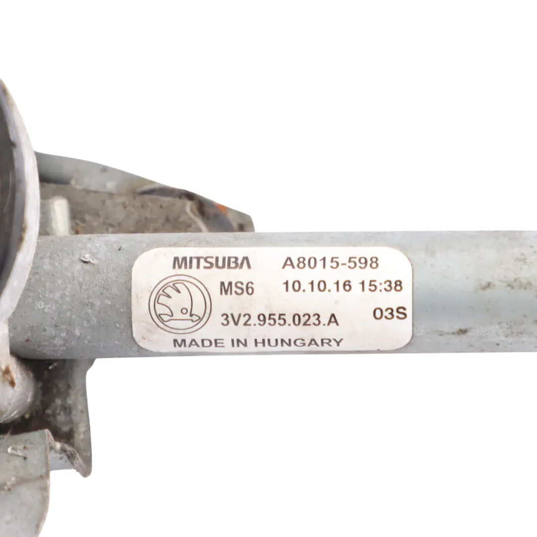 Skoda Superb 3V Mk3 Windscreen Wiper Motor Mechanism Linkage - SKU RHD-3V2955023A - Part number 3V2955023A