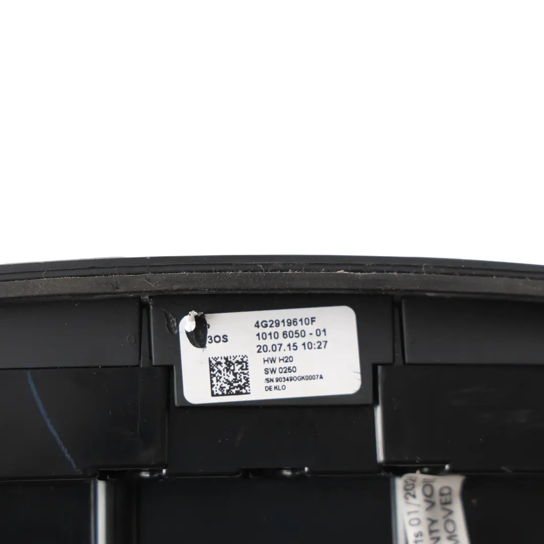 Audi A6 C7 A7 4G MMI Centre Console Multimedia Sat Nav Switch Panel - SKU RHD-4G2919610F-1 - Part number 4G2919610F