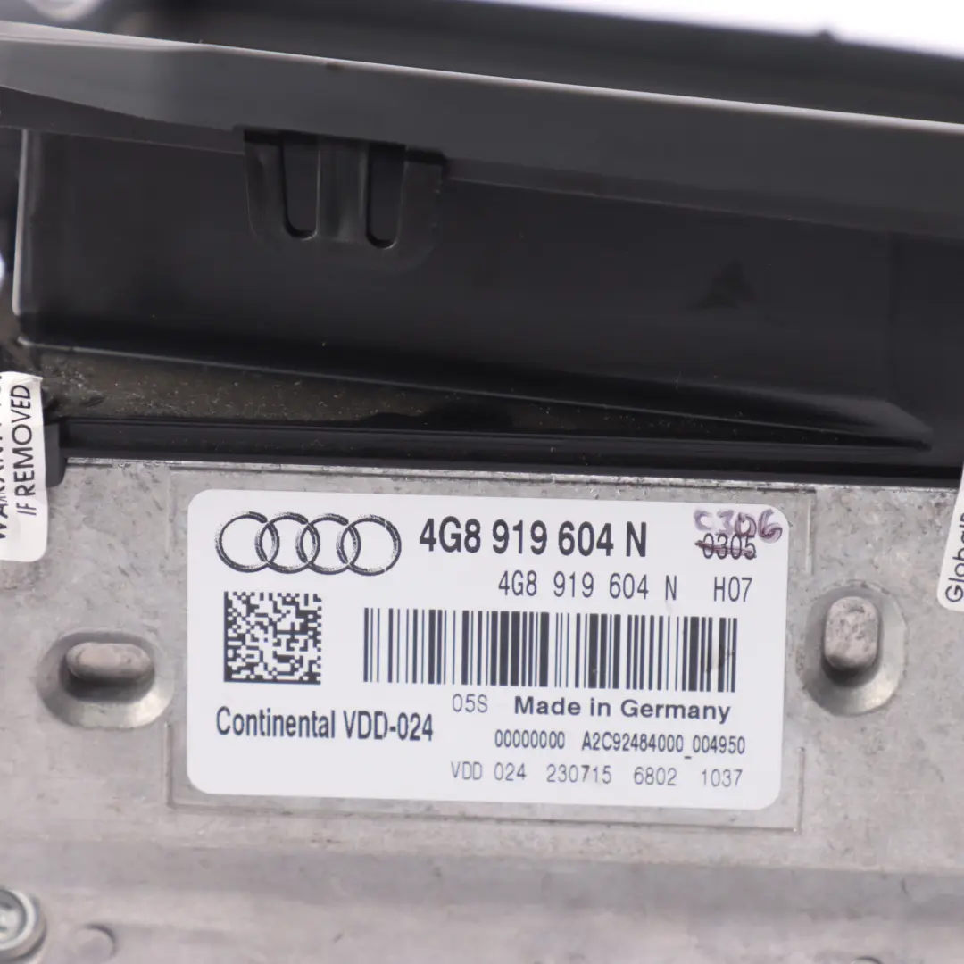 Audi A7 4G Head Up Display Screen Projector Dashboard Car System HUD - SKU RHD-4G8919604N - Part number 4G8919604N