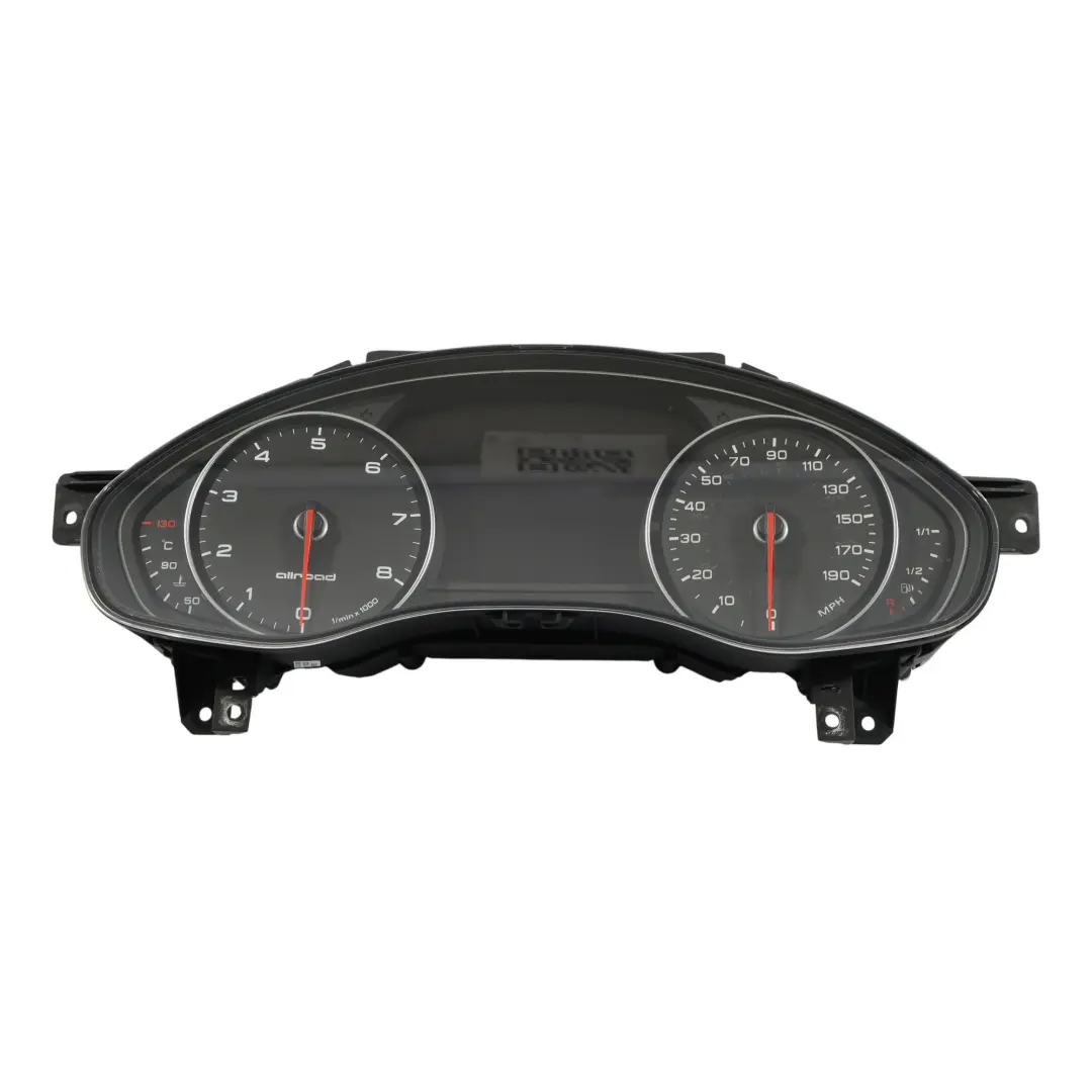 Audi A6 C7 Allroad Petrol Automatic Instrument Cluster Speedometer - SKU RHD-4G9920900D - Part number 4G9920900D