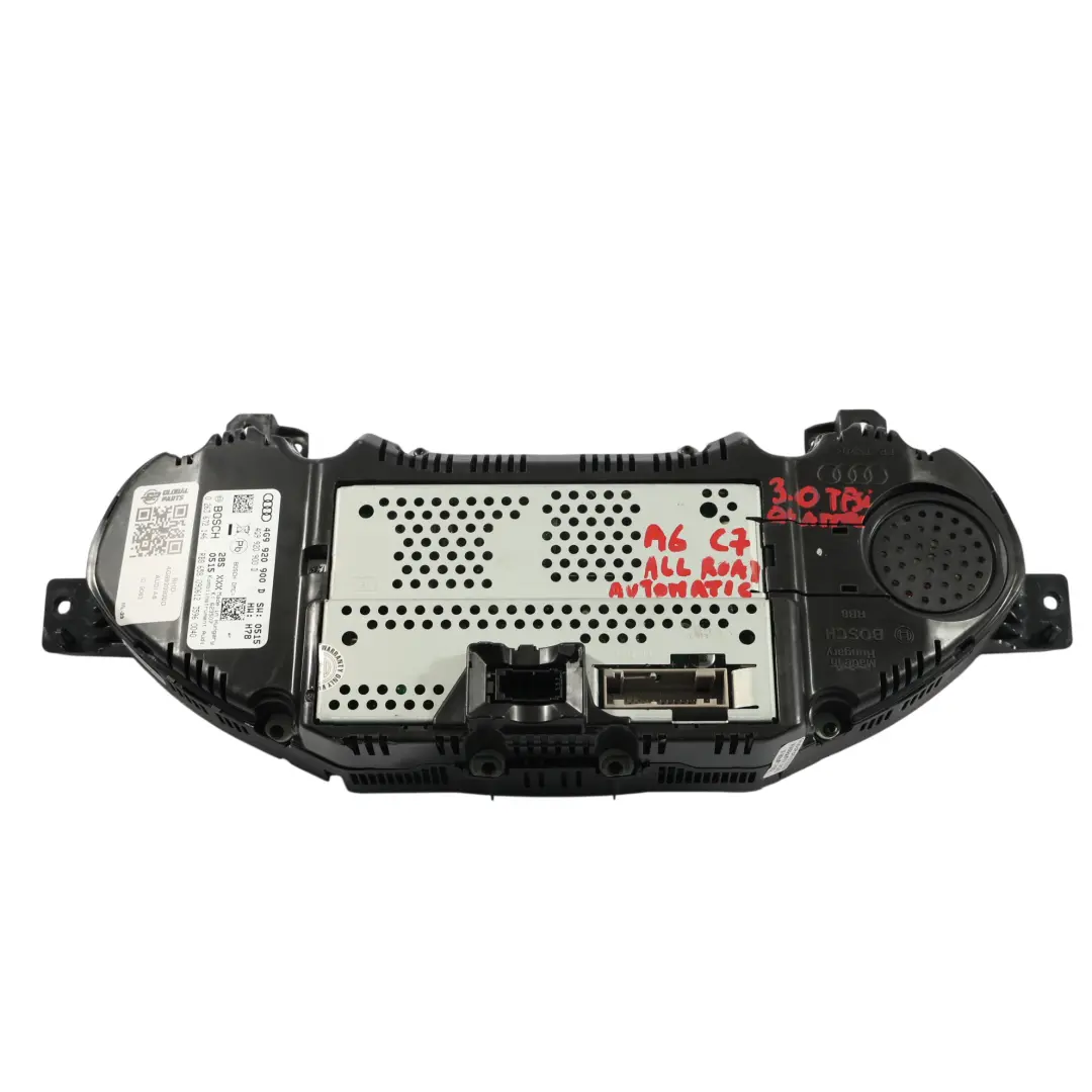 Instrument Cluster Speedometer to Audi A6 C7 Allroad Petrol Automatic with Part number 4G9920900D Audi A6 C7 Allroad Petrol Automatic Instrument Cluster Speedometer - SKU RHD-4G9920900D - Part number 4G9920900D