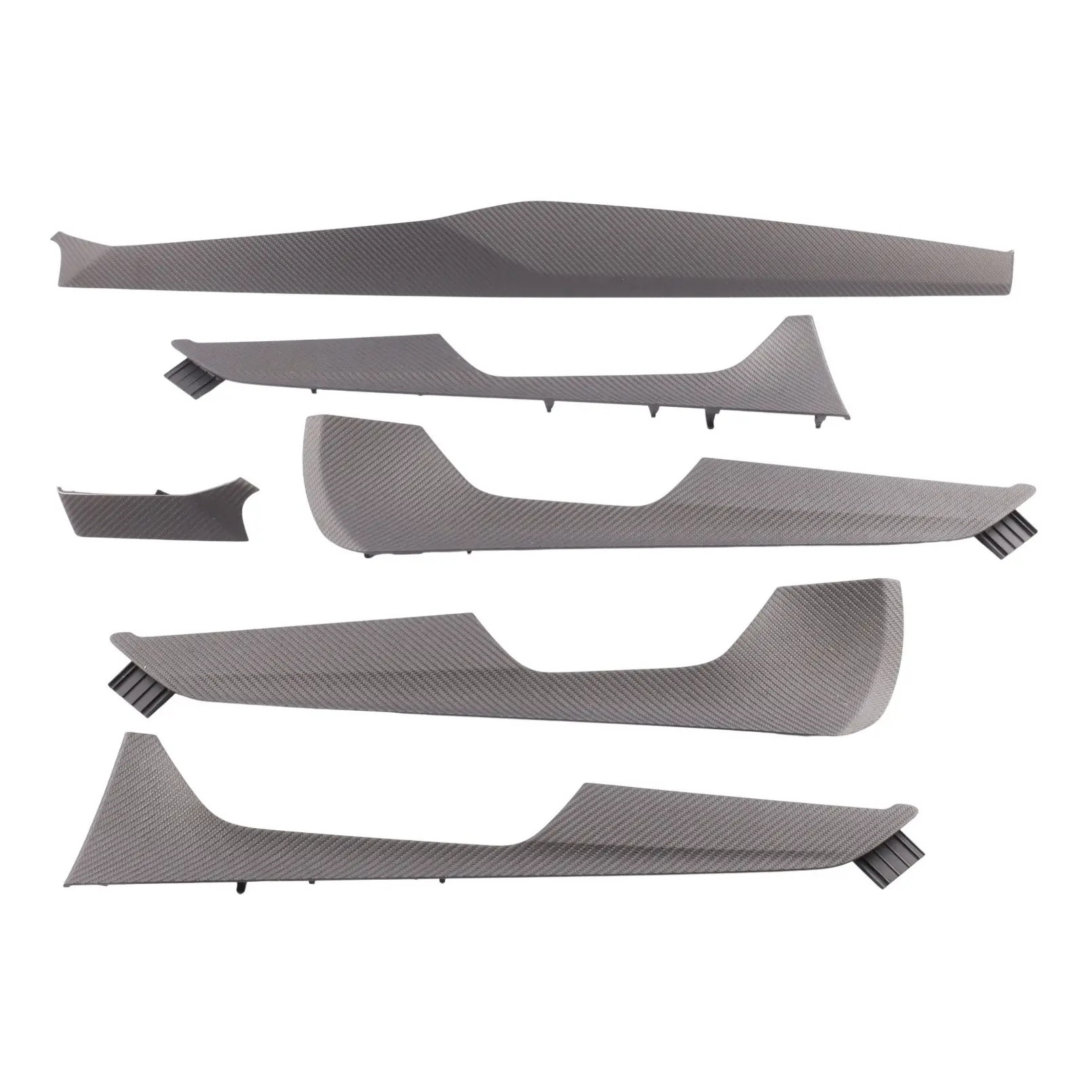 Audi A6 C8 Interior Trim Strips Cover Panel Set Carbon Twill Structure 4K2853189