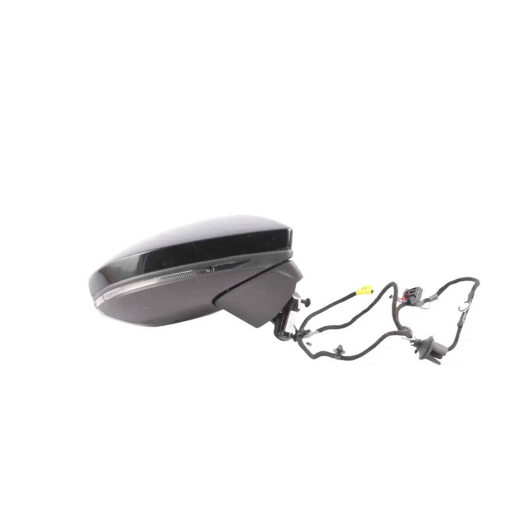 Audi A6 C8 Wing Mirror Door Right O/S Outside Mythical Black - Y9T - SKU RHD-4K2857410E-MYB - Part number 4K2857410E