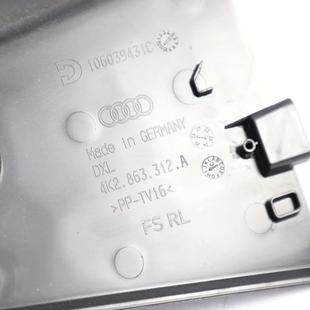 Audi A6 C8 Dashboard Side Panel Trim Cover Soul Black Right O/S - SKU RHD-4K2863312A - Part number 4K2863312A