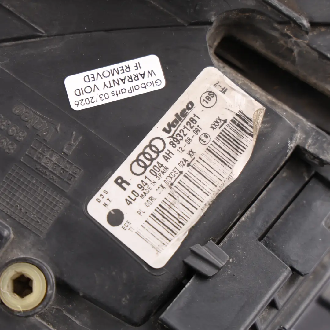 Headlamp Headlight Xenon Led Lamp Front Right O/S to Audi Q7 4L with Part number 4L0941004AH Audi Q7 4L Headlamp Headlight Xenon Led Lamp Front Right O/S - SKU RHD-4L0941004AH - Part number 4L0941004AH