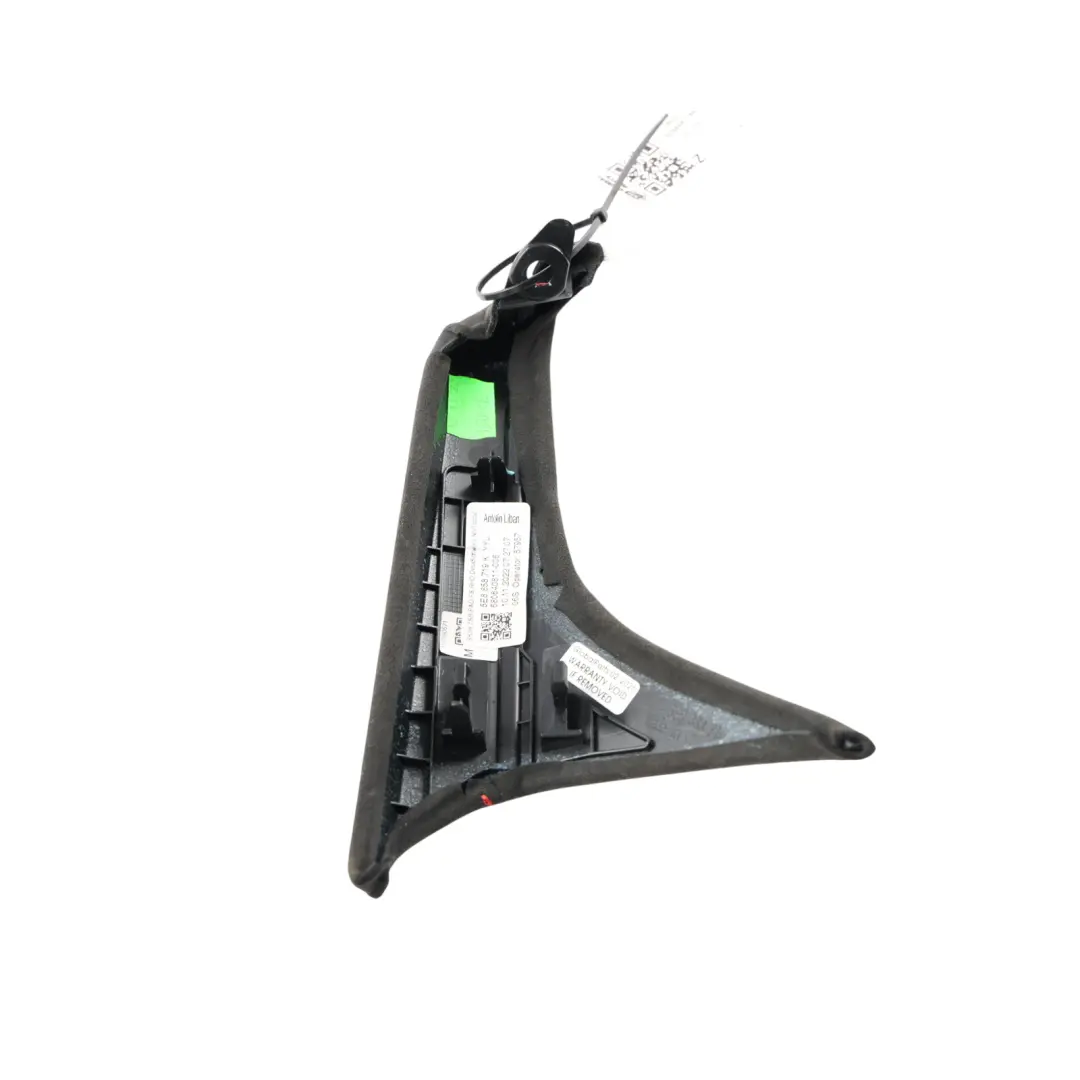 Skoda Octavia VRS Mk4 Dashboard Trim Cover Right O/S Alcantara Black - SKU RHD-5E8858719K - Part number 5E8858719K