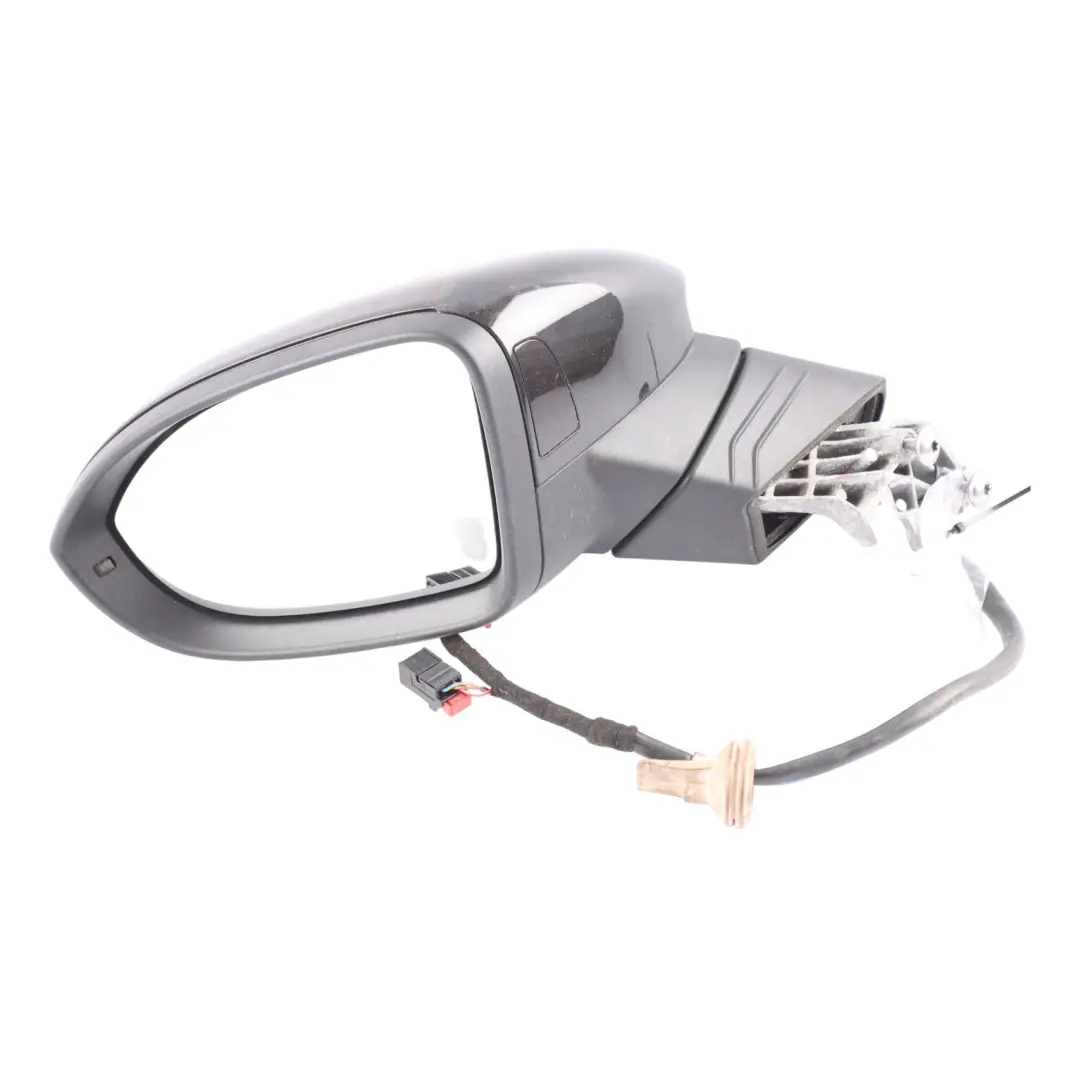 Volkswagen Golf Mk8 Wing Mirror Power Fold Heated Black Left N/S - SKU RHD-5H2857507AA-BLK - Part number 5H2857507AA