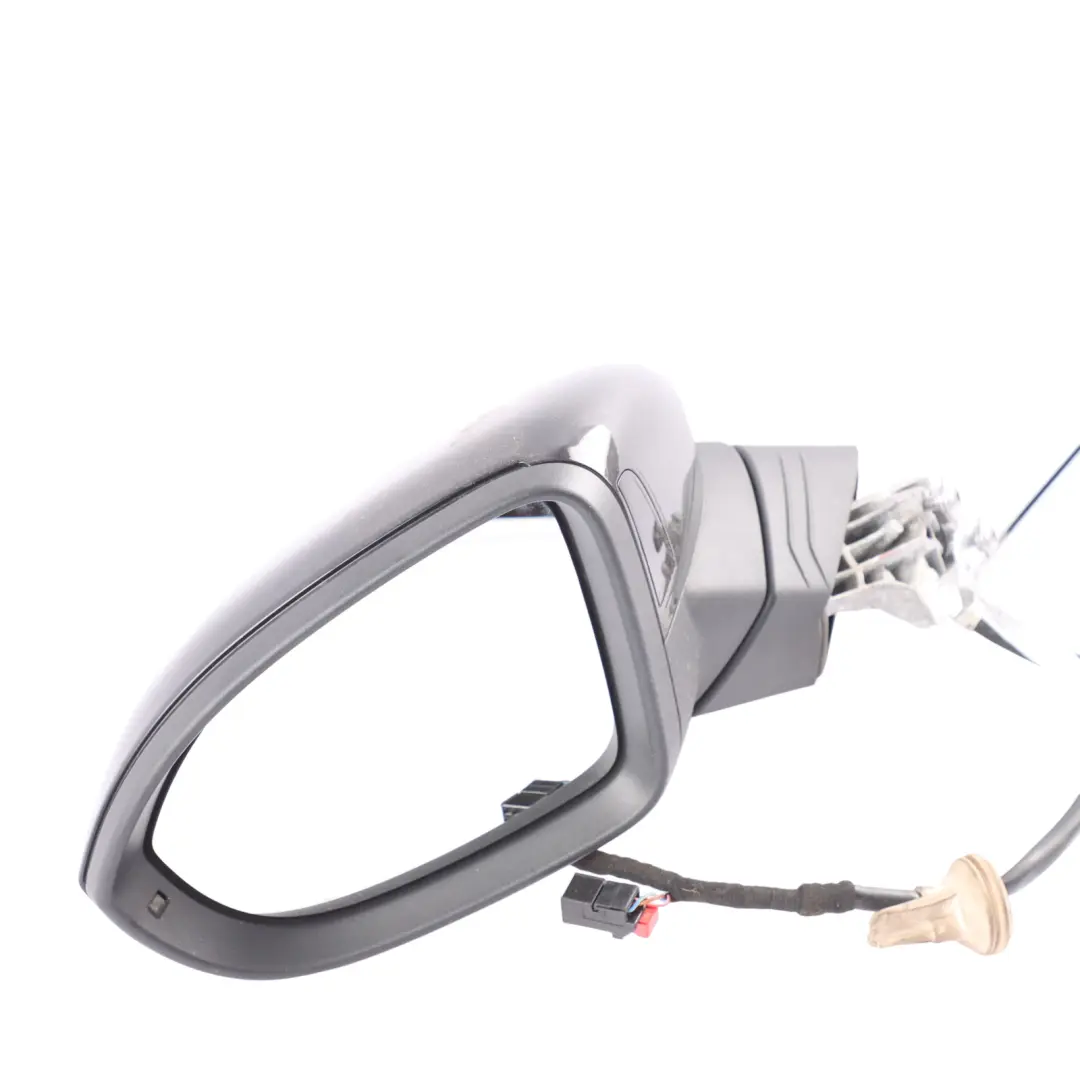 Volkswagen Golf Mk8 Wing Mirror Power Fold Heated Black Left N/S - SKU RHD-5H2857507AA-BLK - Part number 5H2857507AA