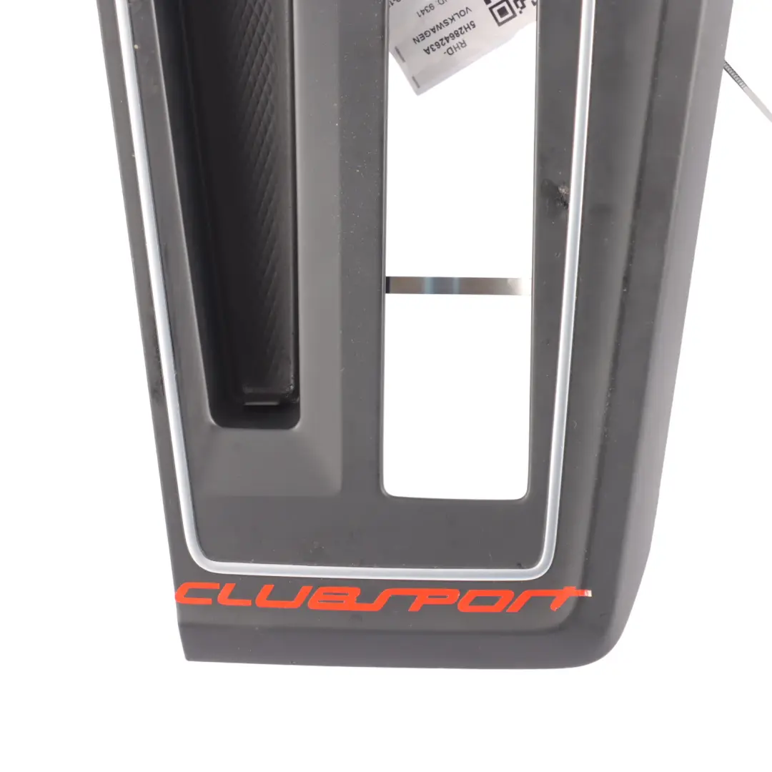 Volkswagen Golf GTI Mk8 Gear Shift Cover Panel Surround Stain Black - SKU RHD-5H2864263A - Part number 5H2864263A