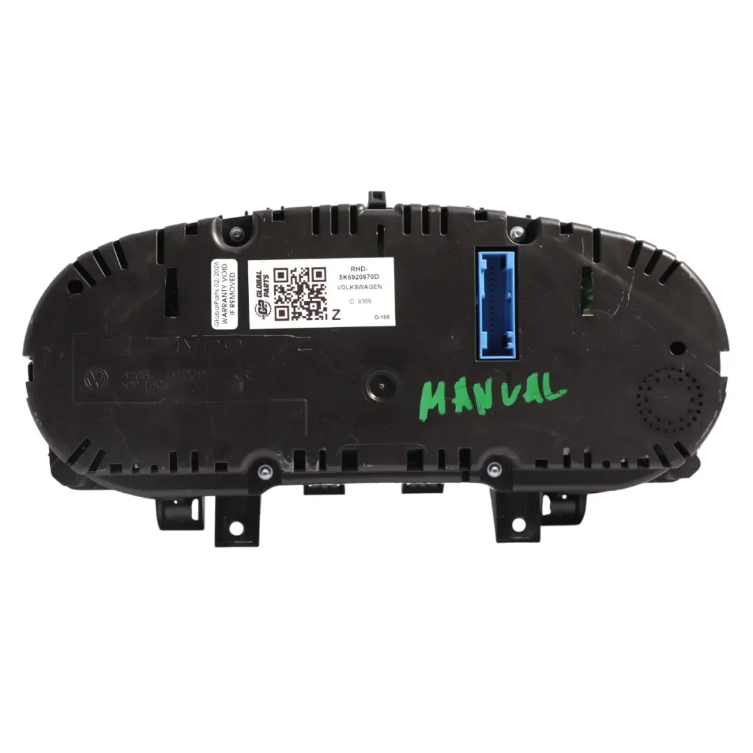 Mk6 Instrument Cluster Speedometer Manual Petrol to Volkswagen Golf GTI with Part number 5K6920970D Volkswagen Golf GTI Mk6 Instrument Cluster Speedometer Manual Petrol - SKU RHD-5K6920970D - Part number 5K6920970D