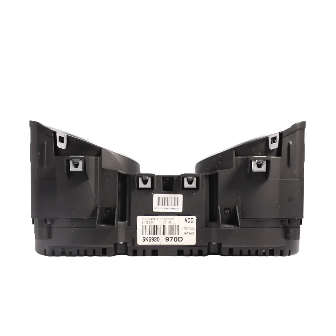 Volkswagen Golf GTI Mk6 Instrument Cluster Speedometer Manual Petrol - SKU RHD-5K6920970D - Part number 5K6920970D