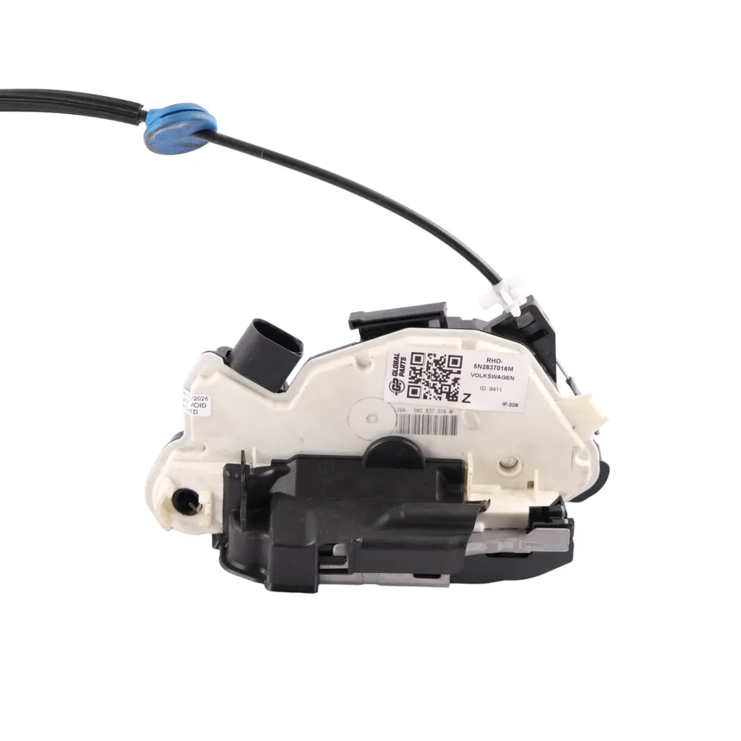 Volkswagen Scirocco Mk3 Front Door Lock Latch Mechanism Right O/S - SKU RHD-5N2837016M - Part number 5N2837016M