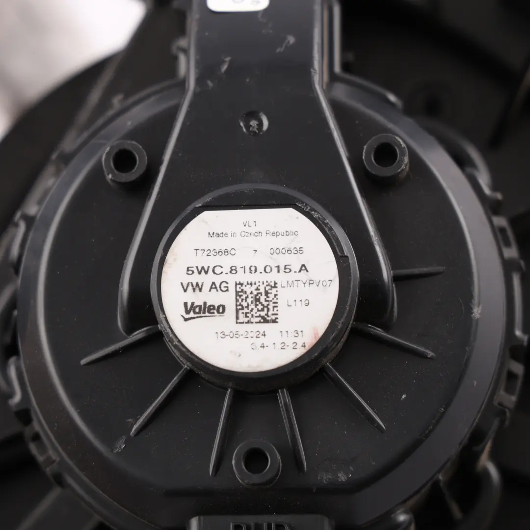Audi Q3 F3 VW Golf Mk8 Skoda Octavia Mk4 Heater Blower Fan Motor - SKU RHD-5WC819015-1 - Part number 5WC819015